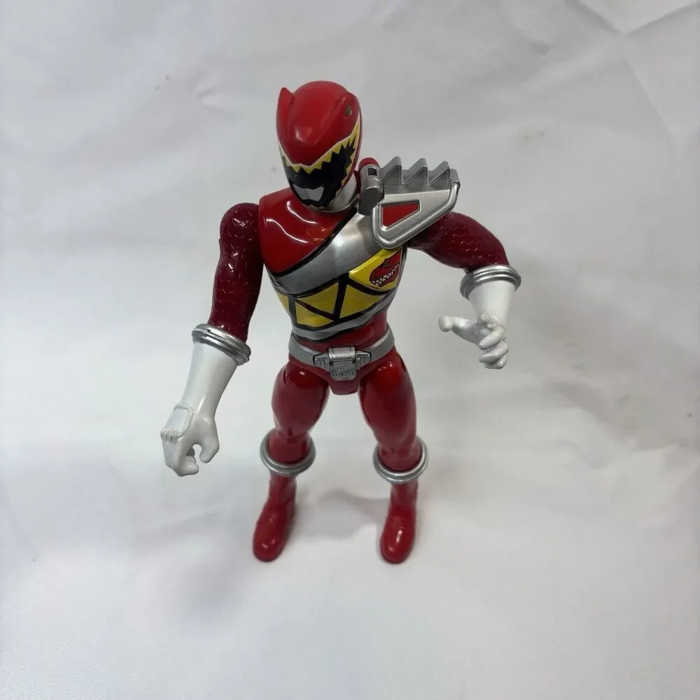 2014 Power Rangers Red Ranger Dino Super Charge Action Figure 10” Bandai Works